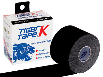 TIGERTAPES – Tiger K Tape – Kinesiology Tape – Sport Injury Tape for  Professionals – Support Muscle and Joints – Black (5cm x 5m) – BigaMart